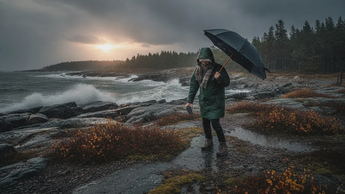 Der Herbst ist in Schweden angekommen: Wo laut SMHI Regen und Wind am stärksten drohen